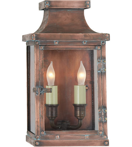 Natural Copper Outdoor Wall Lantern