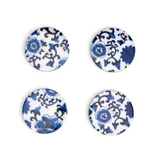 Load image into Gallery viewer, Two&#39;s Company BLUE WILLOW SET OF 4 COASTERS WITH HOLDER
