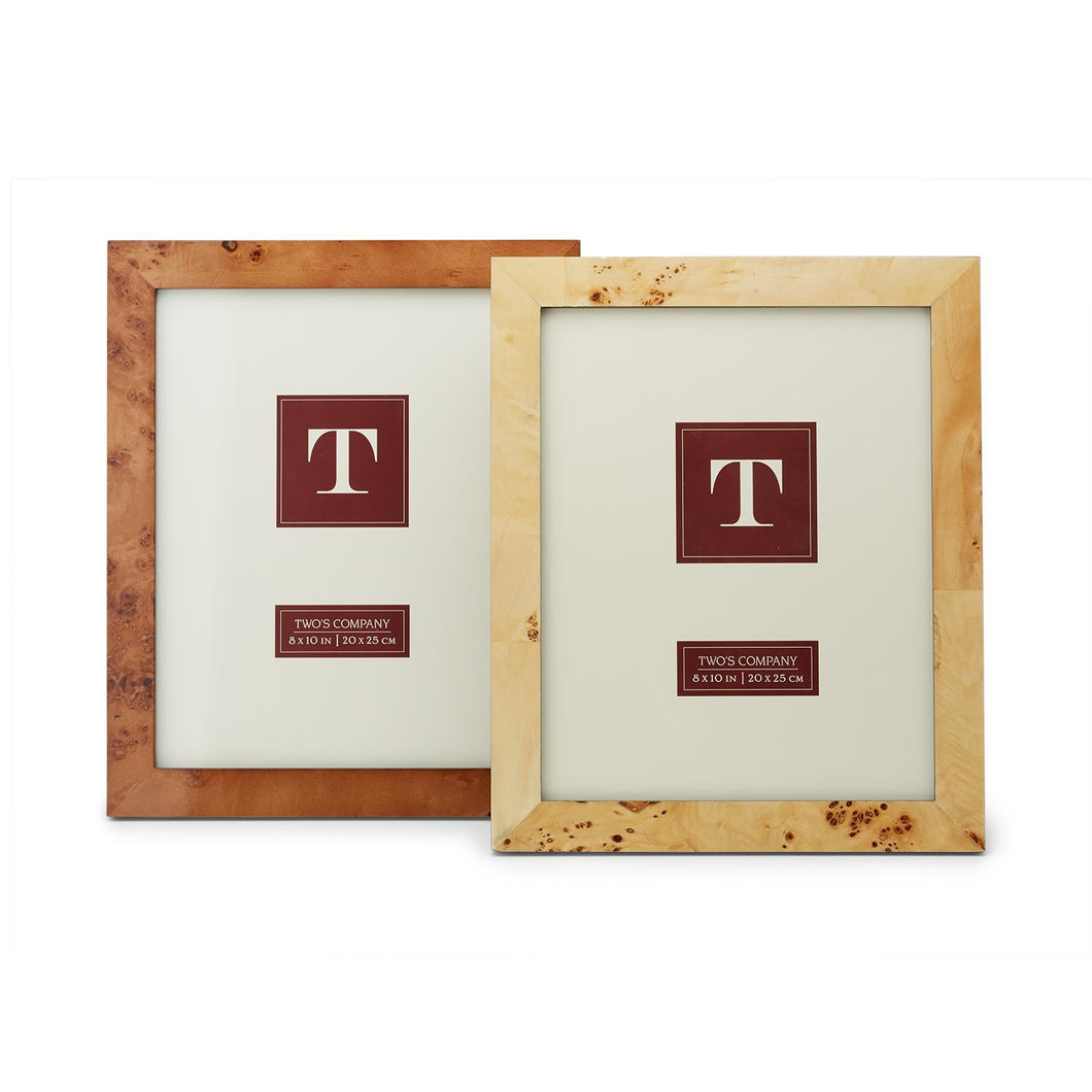 TWO'S COMPANY Faux Wood Frame 8x10