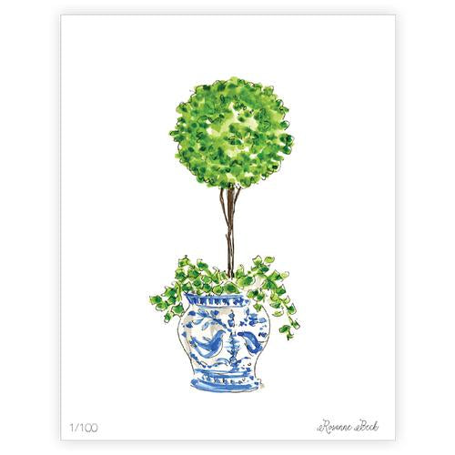 ROSEANNE BECK Ivy Topiary 11x14