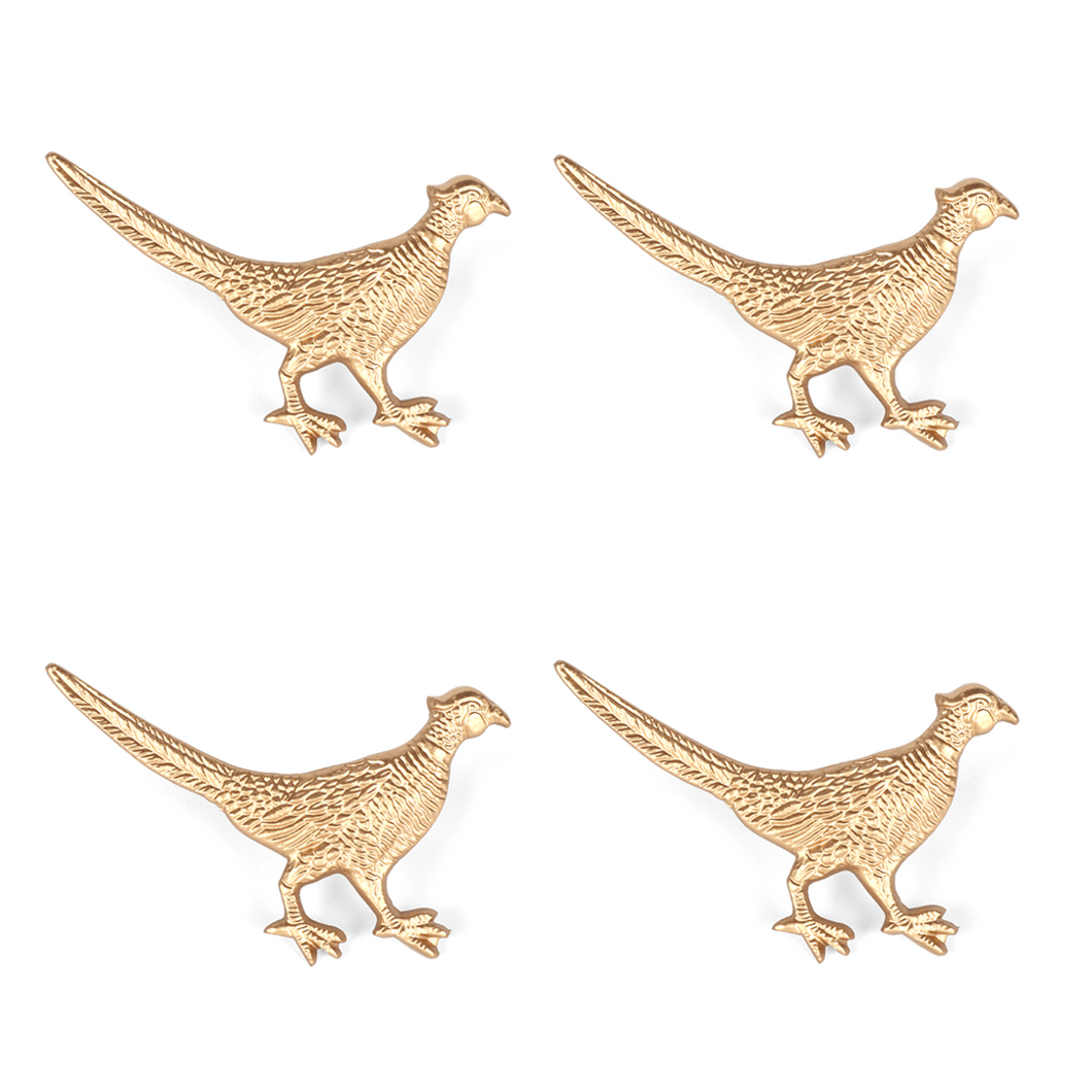 REGENCY PHEASANT NAPKIN RING (4PK)