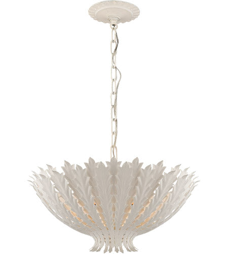 Plaster White Chandelier Ceiling Light, Medium